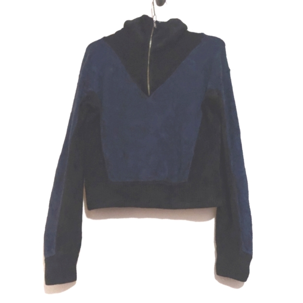 Babaton velvet sweater mock neck size XXS